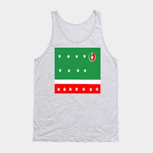 Sporty Italian Design on Green Background Tank Top